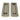 From The Anvil's Pewter Patina Art Deco Rectangular Pull - Privacy Set; #finish_pewter-patina
