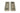 From The Anvil's Pewter Patina Art Deco Rectangular Pull - Privacy Set; #finish_pewter-patina