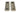 From The Anvil's Pewter Patina Plain Rectangular Pull - Privacy Set; #finish_pewter-patina