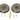 From The Anvil's Pewter Patina Art Deco Round Pull - Privacy Set; #finish_pewter-patina