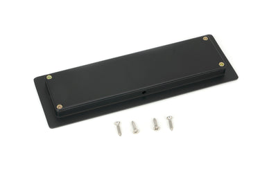 From The Anvil's Matt Black Art Deco Rectangular Pull; #finish_matt-black