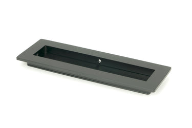 From The Anvil's Matt Black Plain Rectangular Pull; #finish_matt-black