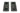 From The Anvil's Matt Black Art Deco Rectangular Pull - Privacy Set; #finish_matt-black