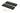 From The Anvil's Matt Black Art Deco Rectangular Pull - Privacy Set; #finish_matt-black