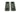 From The Anvil's Matt Black Art Deco Rectangular Pull - Privacy Set; #finish_matt-black