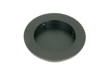 From The Anvil's Matt Black Plain Round Pull; #finish_matt-black