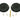 From The Anvil's Matt Black Art Deco Round Pull - Privacy Set; #finish_matt-black
