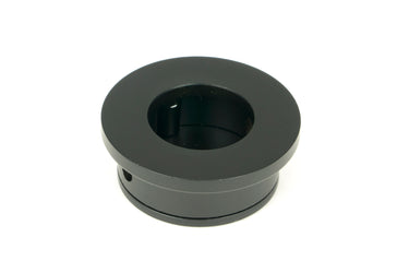 From The Anvil's Matt Black Round Finger Edge Pull; #finish_matt-black