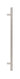 From The Anvil's Satin Marine SS (316)  T Bar Handle Bolt Fix 32mm dia; #finish_satin-marine-ss
