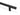 From The Anvil's Matt Black T Bar Handle Secret Fix 32mm dia; #finish_matt-black