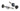 From The Anvil's Matt Black (304) 100mm Bolt Fixings for T Bar (2); #finish_matt-black