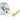 From The Anvil's Satin Chrome 25mm Kelso Cabinet Knob; #finish_satin-chrome