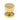 From The Anvil's Polished Brass 25mm Judd Cabinet Knob; #finish_polished-brass