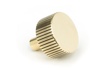 From The Anvil's Aged Brass 32mm Judd Cabinet Knob; #finish_aged-brass