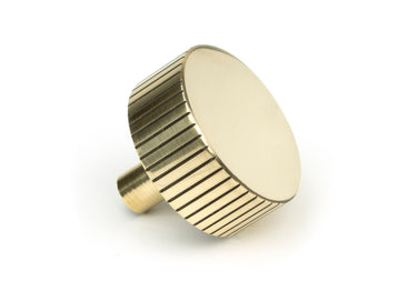 From The Anvil's Aged Brass 38mm Judd Cabinet Knob; #finish_aged-brass
