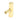 From The Anvil's Polished Brass Kahlo T-Bar; #finish_polished-brass