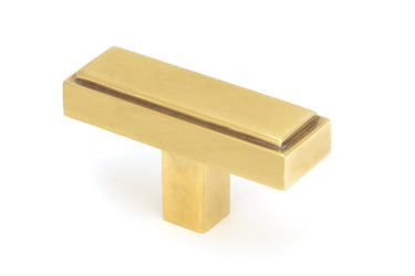 From The Anvil's Aged Brass Scully T-Bar; #finish_aged-brass