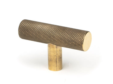 From The Anvil's Aged Brass Brompton T-Bar; #finish_aged-brass