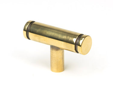 From The Anvil's Aged Brass Kelso T-Bar; #finish_aged-brass