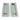 From The Anvil's Satin Chrome Plain Rectangular Pull - Privacy Set; #finish_satin-chrome