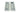 From The Anvil's Satin Chrome Plain Rectangular Pull - Privacy Set; #finish_satin-chrome