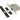 From The Anvil's Matt Black Sliding Door Lock; #finish_matt-black