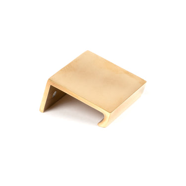 From The Anvil's Aged Brass Plain Edge Pull; #finish_aged-brass