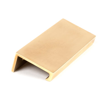 From The Anvil's Aged Brass Plain Edge Pull; #finish_aged-brass
