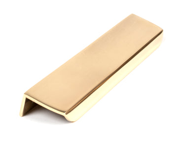 From The Anvil's Aged Brass Moore Edge Pull; #finish_aged-brass