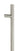 From The Anvil's Satin Marine SS (316) Offset T Bar Handle Bolt Fix 32mm dia; #finish_satin-marine-ss