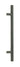 From The Anvil's Matt Black  Offset T Bar Handle Secret Fix 32mm dia; #finish_matt-black