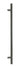 From The Anvil's Matt Black  Offset T Bar Handle Secret Fix 32mm dia; #finish_matt-black