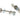 From The Anvil's Satin Stainless Steel (304) 100mm Bolt Fixings for T Bar (2) - Offset; #finish_satin-stainless-steel