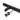 From The Anvil's Matt Black (304) 100mm Bolt Fixings for T Bar (2) - Offset; #finish_matt-black