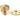 From The Anvil's Polished Brass Brompton Centre Door Knob; #finish_polished-brass