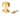 From The Anvil's Satin Brass Beehive Centre Door Knob; #finish_satin-brass