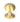From The Anvil's Satin Brass Beehive Centre Door Knob; #finish_satin-brass