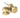 From The Anvil's Satin Brass Mushroom Mortice/Rim Knob Set; #finish_satin-brass