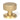 From The Anvil's Satin Brass Brompton Mortice/Rim Knob Set; #finish_satin-brass