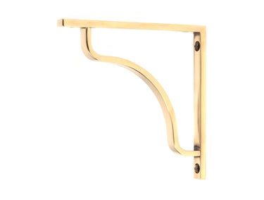 From The Anvil's Aged Brass Abingdon Shelf Bracket; #finish_aged-brass