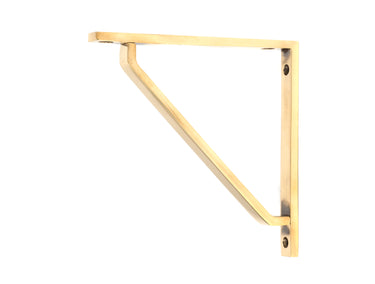 From The Anvil's Aged Brass Barton Shelf Bracket; #finish_aged-brass
