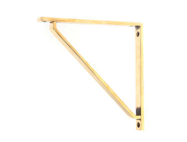 From The Anvil's Aged Brass Barton Shelf Bracket; #finish_aged-brass