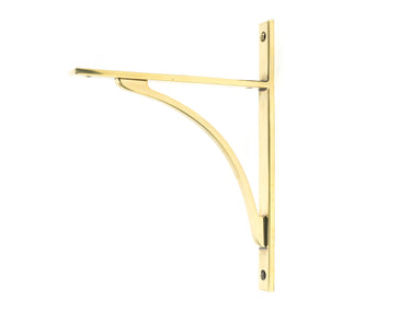 From The Anvil's Aged Brass Apperley Shelf Bracket; #finish_aged-brass