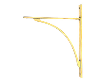 From The Anvil's Aged Brass Apperley Shelf Bracket; #finish_aged-brass