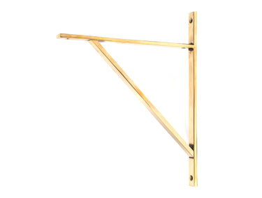 From The Anvil's Aged Brass Chalfont Shelf Bracket; #finish_aged-brass