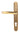 From The Anvil's Aged Brass Art Deco Slimline Lever Espag. Lock Set; #finish_aged-brass