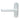 From The Anvil's Polished Chrome Art Deco Lever on Rose Set; #finish_polished-chrome