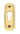 From The Anvil's Polished Brass Art Deco Euro Escutcheon Set; #finish_polished-brass