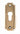 From The Anvil's Aged Brass Art Deco Euro Escutcheon Set; #finish_aged-brass