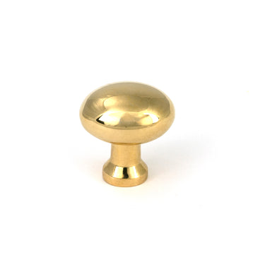 From The Anvil's Polished Brass 25mm Moore Cabinet Knob; #finish_polished-brass